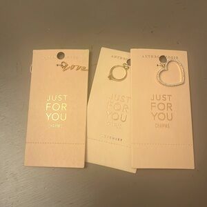 Three charms by Anthropologie